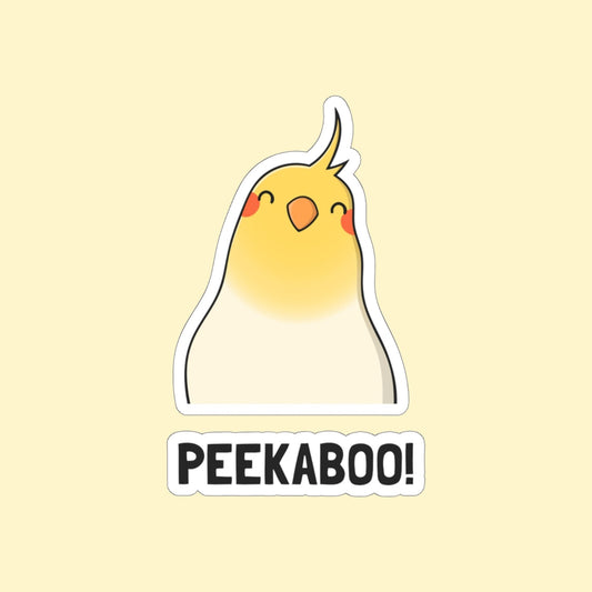 Peekaboo! Cockatiel Sticker - Birbtown
