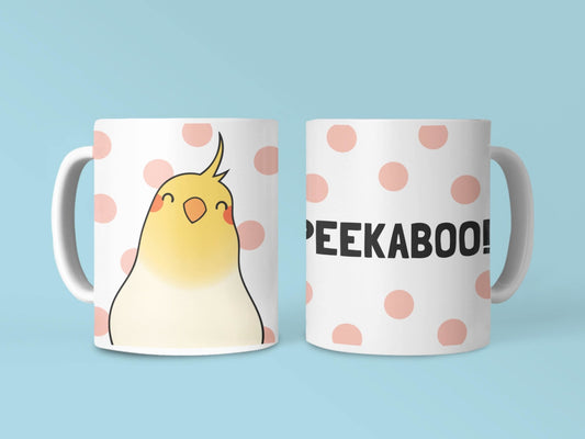 Peekaboo! Cute Cockatiel Mug - Birbtown