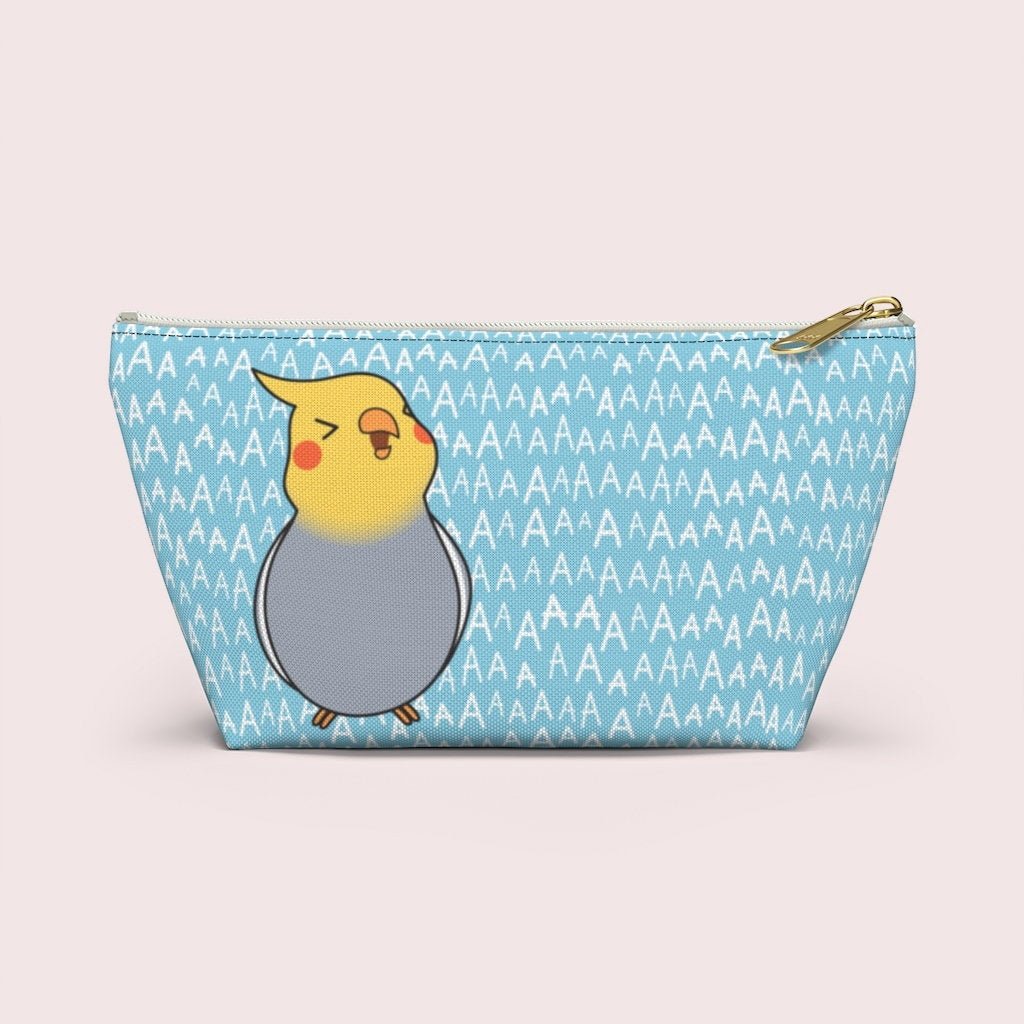 Screaming Cockatiel Accessory Pouch with T-Bottom - Birbtown